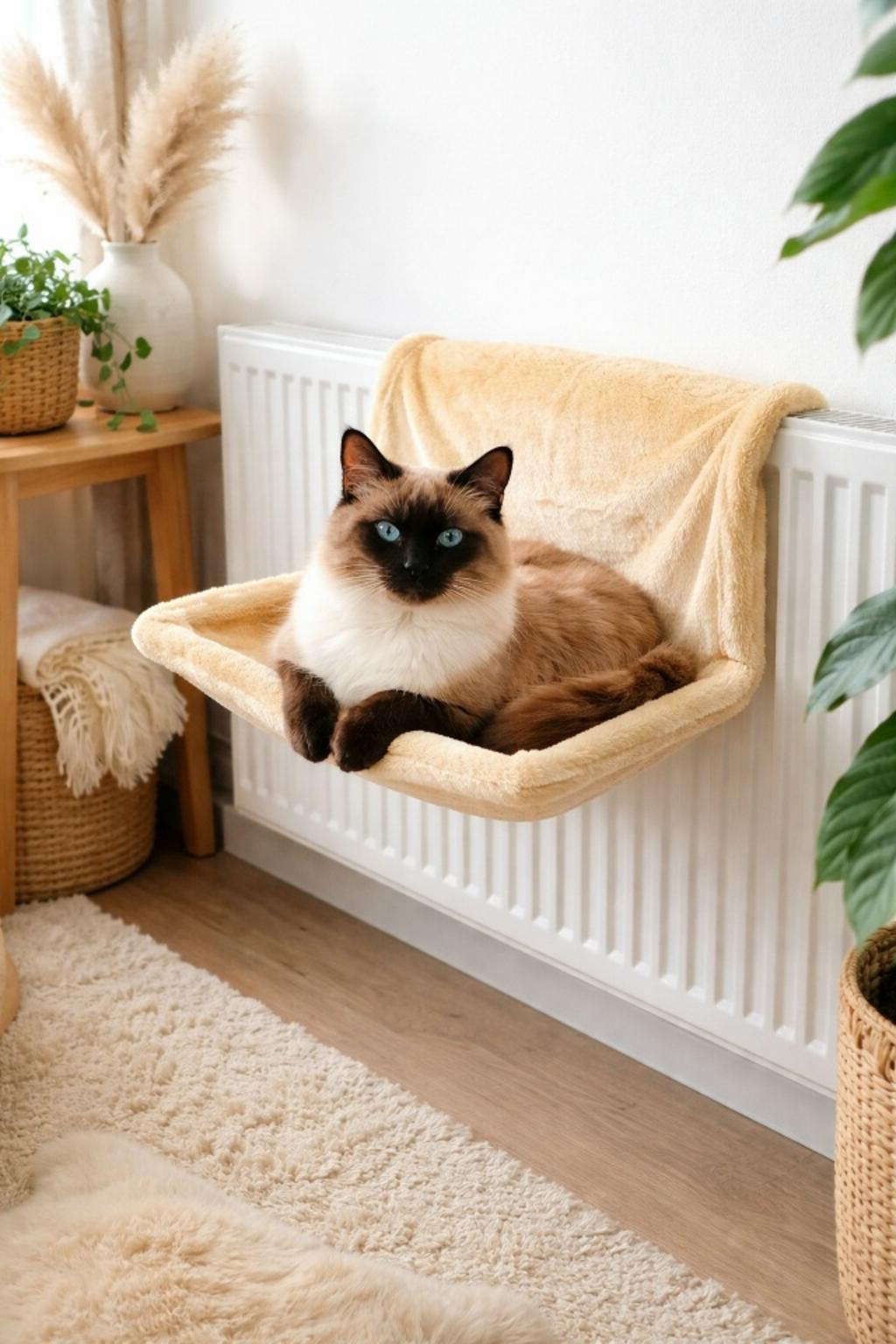 Кошачий гамак на радиатор